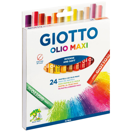 GIOTTO Olio Maxi Λαδοπαστέλ Ζωγραφικής 24 Χρωμάτων GIO-293800 3+Ετών