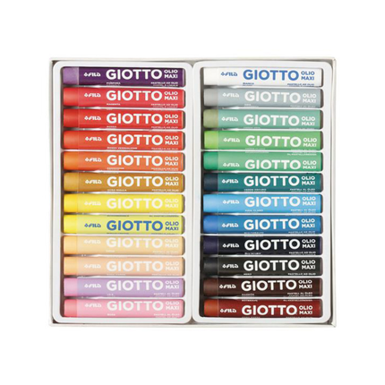 GIOTTO Olio Maxi Λαδοπαστέλ Ζωγραφικής 24 Χρωμάτων GIO-293800 3+Ετών