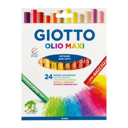 GIOTTO Olio Maxi Λαδοπαστέλ Ζωγραφικής 24 Χρωμάτων GIO-293800 3+Ετών