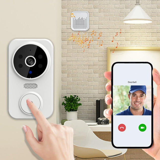 Green Lyca Mini Έξυπνο Κουδούνι με Κάμερα 1080P και Wi-Fi GL69616