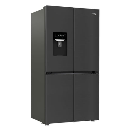 Beko Ψυγείο 4 Πορτών 565L No-Frost με Rapid Cooling & Freezing GN1426240ZDXBRN Dark Inox