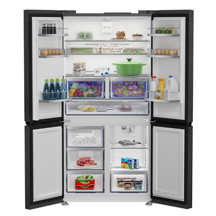 Beko Ψυγείο 4 Πορτών 565L No-Frost με Rapid Cooling & Freezing GN1426240ZDXBRN Dark Inox