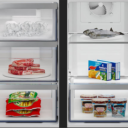 Beko Ψυγείο 4 Πορτών 565L No-Frost με Rapid Cooling & Freezing GN1426240ZDXBRN Dark Inox