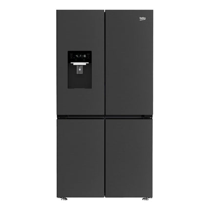 Beko Ψυγείο 4 Πορτών 565L No-Frost με Rapid Cooling & Freezing GN1426240ZDXBRN Dark Inox