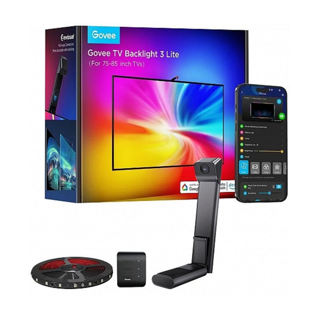 Govee Φωτισμός TV Backlight 3 Lite 75–85” RGBICW με Envisual Camera & Έξυπνο Έλεγχο