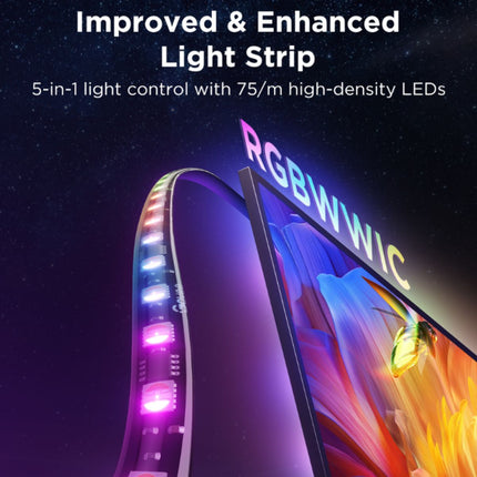 Govee Φωτισμός TV Backlight 3 Pro 75–85” RGBICW με Τριπλή HDR Κάμερα, Matter & DreamView