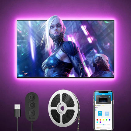 Govee TV Έξυπνη Ταινία Οπίσθιου Φωτισμού LED 46–65″ με Έλεγχο μέσω App, Music Mode & 64+ Σκηνές