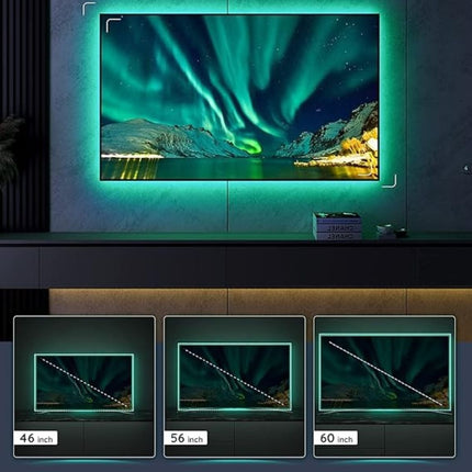 Govee TV Έξυπνη Ταινία Οπίσθιου Φωτισμού LED 46–65″ με Έλεγχο μέσω App, Music Mode & 64+ Σκηνές