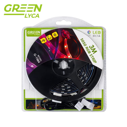 Green Lyca LED Ταινία Φωτισμού RGB 3m με App Control, 16 Χρώματα & 4 Λειτουργίες G-1484