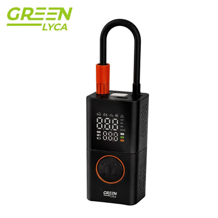 Green Lyca 3σε1 Αεροσυμπιεστής Αυτοκινήτου 150PSI με Ψηφιακή Οθόνη, LED Φως & Power Bank GL69861