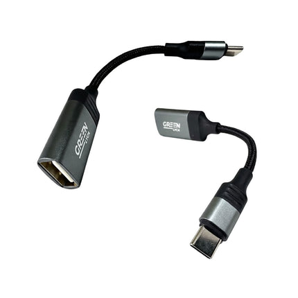 Green Lyca Καλώδιο Αντάπτορας Type-C OTG για USB Συσκευές GL69320