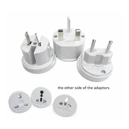 Green Lyca Universal Travel Adaptor 3-σε-1 για Παγκόσμια Χρήση G-1026 Άσπρο