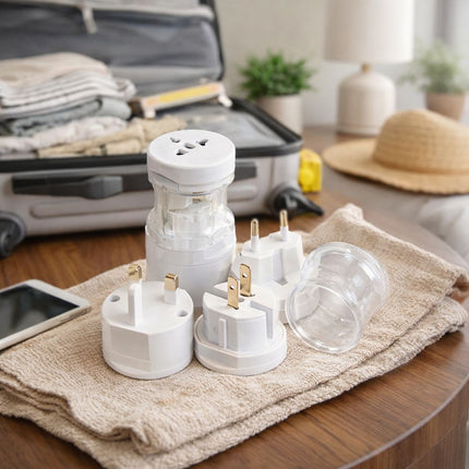 Green Lyca Universal Travel Adaptor 3-σε-1 για Παγκόσμια Χρήση G-1026 Άσπρο