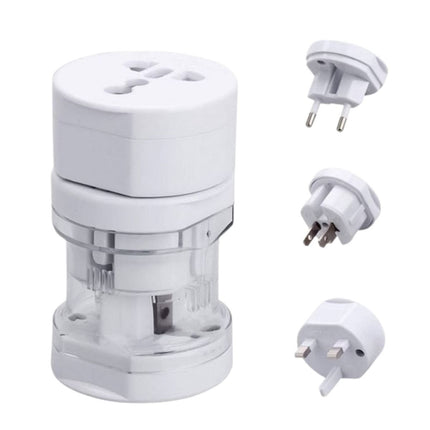 Green Lyca Universal Travel Adaptor 3-σε-1 για Παγκόσμια Χρήση G-1026 Άσπρο