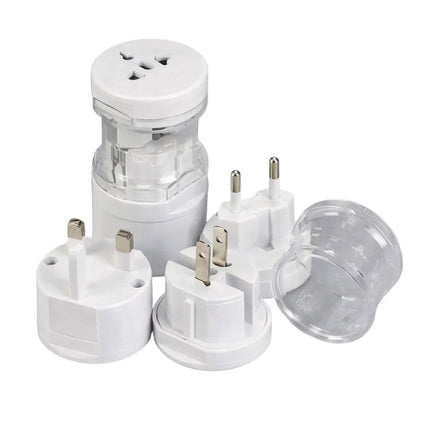 Green Lyca Universal Travel Adaptor 3-σε-1 για Παγκόσμια Χρήση G-1026 Άσπρο