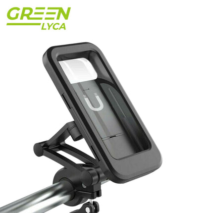 Green Lyca Αδιάβροχη Βάση Κινητού για Τιμόνι με Περιστροφή 360° G-1169