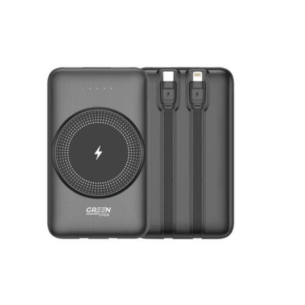 Green Lyca Ασύρματο Μαγνητικό Powerbank 10000mAh για Ταχεία & Ασύρματη Φόρτιση Παντού