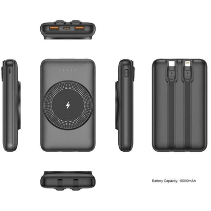 Green Lyca Ασύρματο Μαγνητικό Powerbank 10000mAh για Ταχεία & Ασύρματη Φόρτιση Παντού