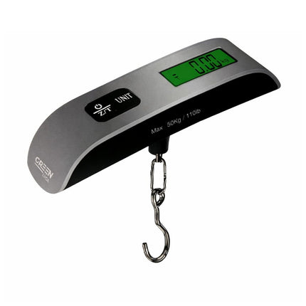 Green Lyca Φορητή Ηλεκτρονική Ζυγαριά Χειρός 50kg με Οθόνη LED & Αισθητήρα Θερμοκρασίας GL69605