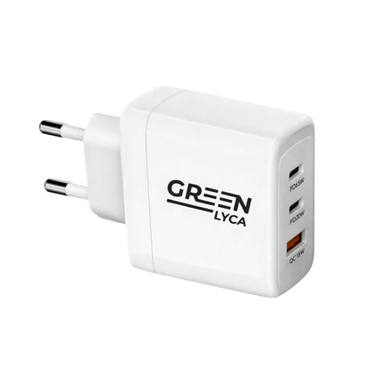 Green Lyca Ταχυφορτιστής PD 65W με 3 Θύρες & Υπερταχεία Φόρτιση GL69424