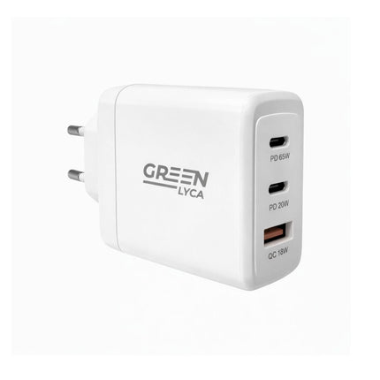 Green Lyca Ταχυφορτιστής PD 65W με 3 Θύρες & Υπερταχεία Φόρτιση GL69424