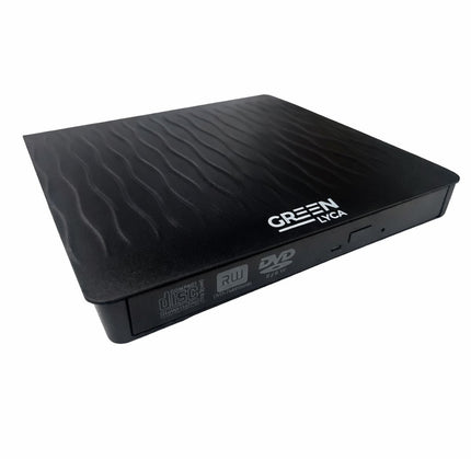 Green Lyca Ultra-Thin Εξωτερικός DVD Writer USB 3.0 για Ανάγνωση & Εγγραφή CD/DVD GL70298