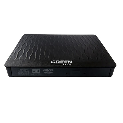 Green Lyca Ultra-Thin Εξωτερικός DVD Writer USB 3.0 για Ανάγνωση & Εγγραφή CD/DVD GL70298