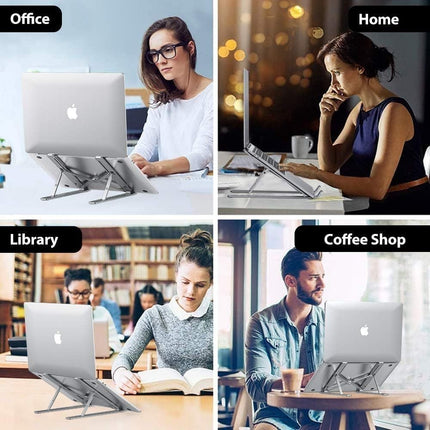 Green Lyca N18 Βάση Στήριξης Laptop και Tablet από Αλουμίνιο Αναδιπλούμενη G-1193