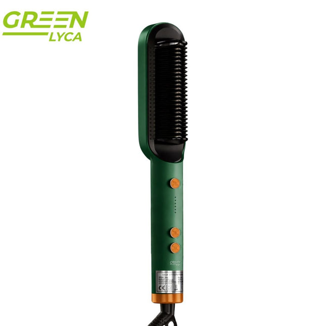 Green Lyca Ισιωτική Βούρτσα Μαλλιών 45W με Τεχνολογία Anti-Frizz, Περιστρεφόμενο Καλώδιο και Θερμοκρασία έως 220°C GL69830