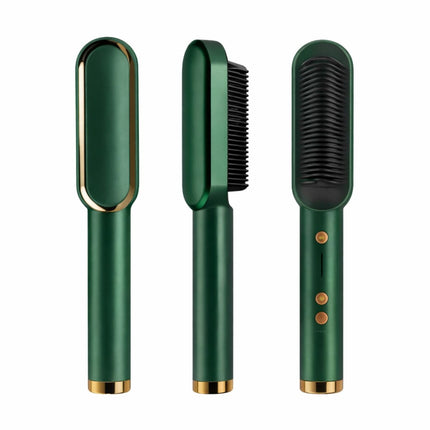 Green Lyca Ισιωτική Βούρτσα Μαλλιών 45W με Τεχνολογία Anti-Frizz, Περιστρεφόμενο Καλώδιο και Θερμοκρασία έως 220°C GL69830