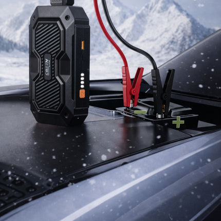 Green Lyca Jump Starter 8000mAh Πολυλειτουργικός Εκκινητής Μπαταρίας με Power Bank & LED Φακό GL70357