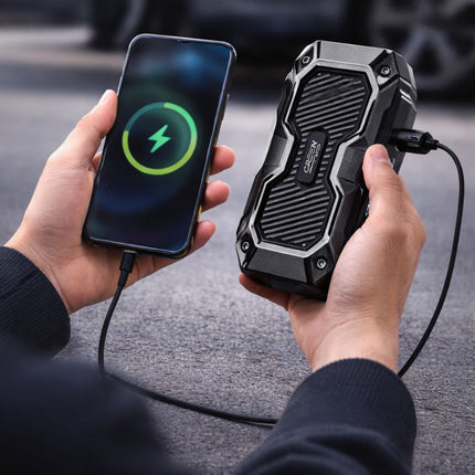Green Lyca Jump Starter 8000mAh Πολυλειτουργικός Εκκινητής Μπαταρίας με Power Bank & LED Φακό GL70357