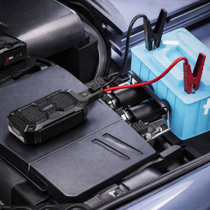 Green Lyca Jump Starter 8000mAh Πολυλειτουργικός Εκκινητής Μπαταρίας με Power Bank & LED Φακό GL70357