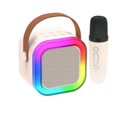 Green Lyca Karaoke Μικρόφωνο με RGB Φωτισμό, Bluetooth 5.3, 5W Ηχείο & Αυτονομία 5 Ώρες