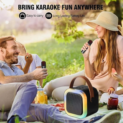 Green Lyca Karaoke Μικρόφωνο με RGB Φωτισμό, Bluetooth 5.3, 5W Ηχείο & Αυτονομία 5 Ώρες