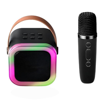 Green Lyca Karaoke Μικρόφωνο με RGB Φωτισμό, Bluetooth 5.3, 5W Ηχείο & Αυτονομία 5 Ώρες