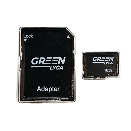 Green Lyca Κάρτα Μνήμης 16GB High Speed, Αδιάβροχη & Ανθεκτική σε Κραδασμούς