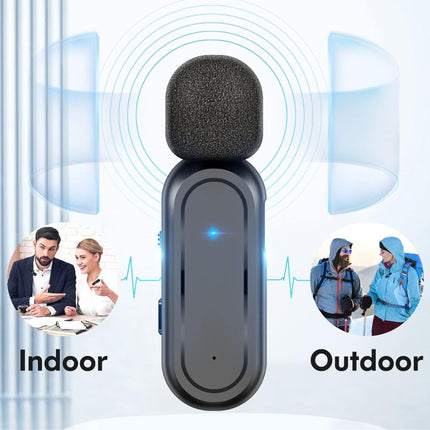 Green Lyca Σετ 2 Ασύρματων Lavalier Μικροφώνων USB-C με AI Noise Cancelling για Live & Video GL69664
