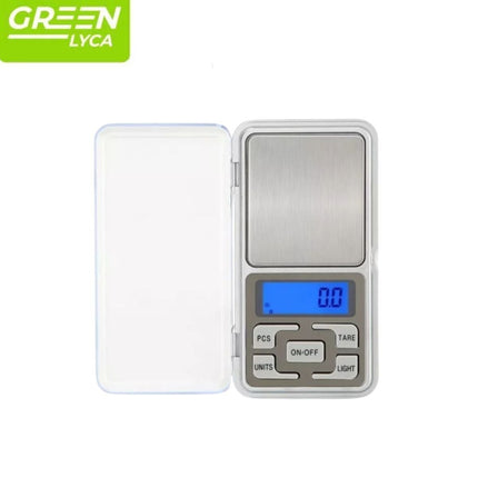 Green Lyca Μίνι Ψηφιακή Φορητή Ζυγαριά Τσέπης Ακριβείας 200g x 0.01g με LCD Οθόνη & Flip Cover Tray