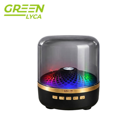 Green Lyca Φορητό Ηχείο Bluetooth με 360° Ήχο, LED Φωτισμό και έως 90 Λεπτά Αυτονομία GL70304 Μαύρο