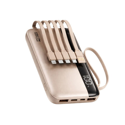 Green Lyca Power Bank 10000mAh Φορητός Φορτιστής με Digital Display και Fast Charging έως 22.5W GL70176