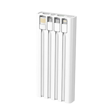 Green Lyca Power Bank 20000mAh με Γρήγορη Φόρτιση έως 22.5W Ενσωματωμένα Καλώδια GL69858
