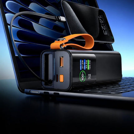 Green Lyca Powerbank 20.000mAh 65W με Ενσωματωμένο Καλώδιο Type-C, LED Οθόνη & Φακό LED GL70215