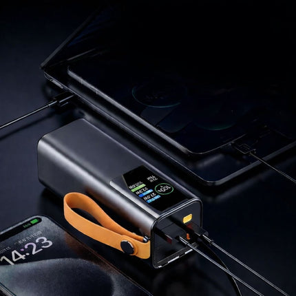Green Lyca Powerbank 20.000mAh 65W με Ενσωματωμένο Καλώδιο Type-C, LED Οθόνη & Φακό LED GL70215
