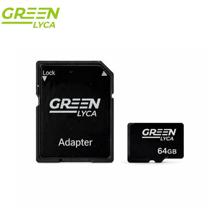 Green Lyca Κάρτα Μνήμης 64GB Υψηλής Ταχύτητας με Αντοχή σε Νερό & Κραδασμούς GL69855