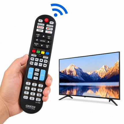 Green Lyca Universal Τηλεχειριστήριο 25 σε 1 για LCD/LED Τηλεοράσεις G-1495