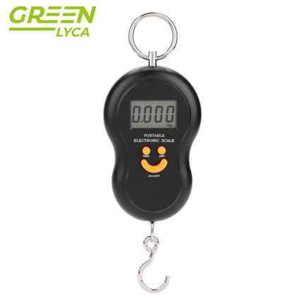 Green Lyca Μίνι Φορητή Ζυγαριά Ακριβείας με Μέγιστο Βάρος 50kg & Ακρίβεια 10g για Αποσκευές κα.