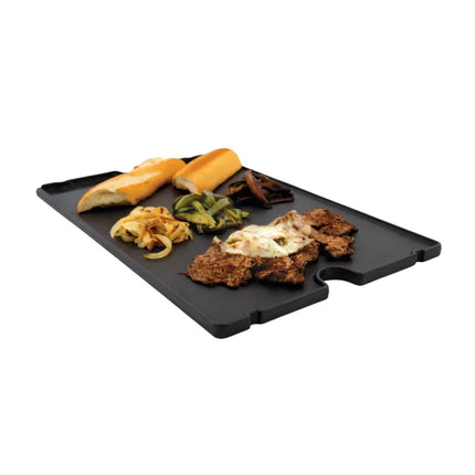 Broil King Exact Fit Μαντεμένια Πλάκα Ψησίματος Διπλής Όψης για Baron και Crown 11242 Μαύρο