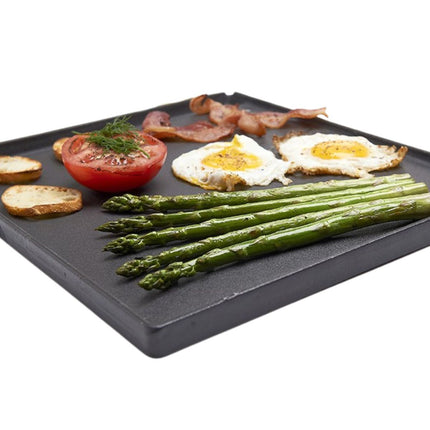 Broil King Exact Fit Μαντεμένια Πλάκα Ψησίματος Διπλής Όψης για την Σειρά Monarch 11223 Μαύρο