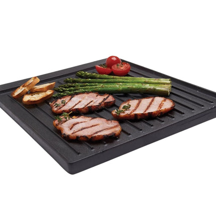 Broil King Exact Fit Μαντεμένια Πλάκα Ψησίματος Διπλής Όψης για Signet και Crown 11221 Μαύρο